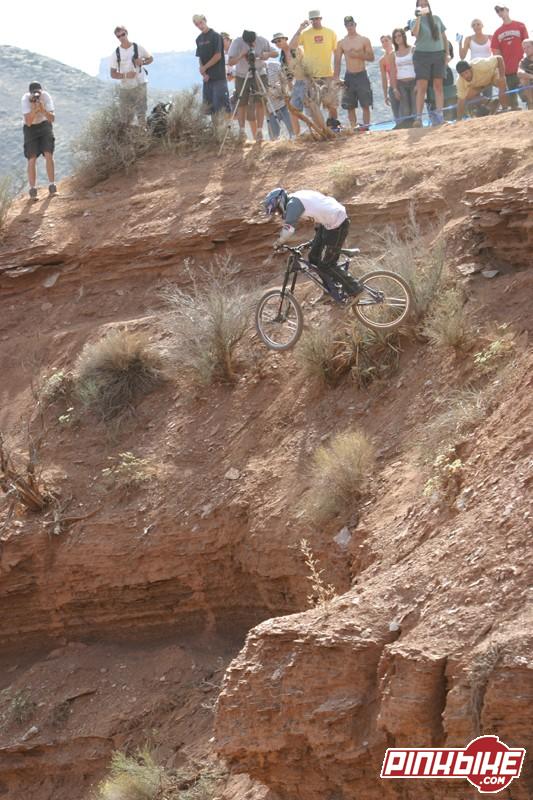 Mike at the 2003 Red Bull Rampage - Photo by Russ Day
