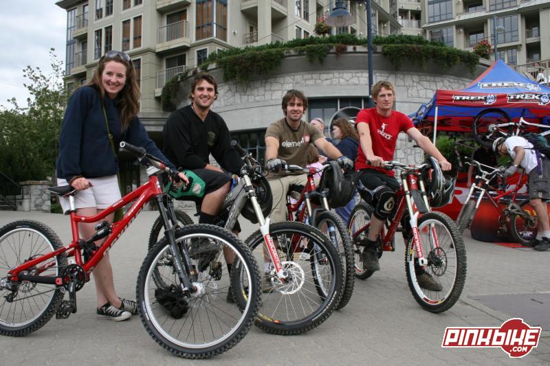 The Irish keep popping up where ever I am riding, I guess they know what is good too. Nice to see the whole crew on fancy new bikes too.
