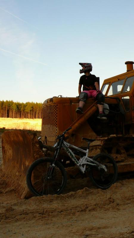 A girl and her bikes