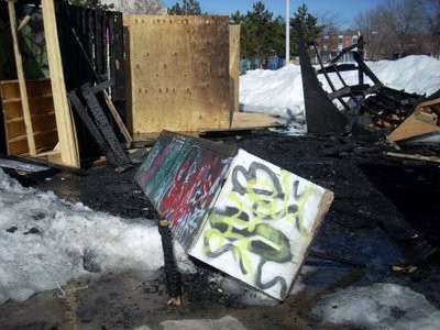 Wallace Emerson BMX Park after the fire.