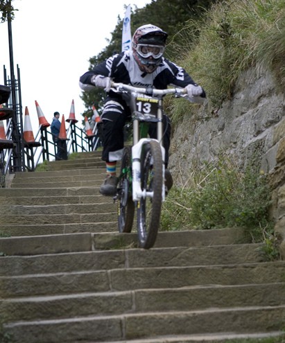 Nathan Vials on the last steps.