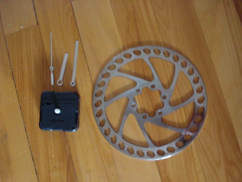 Clock disassembled and rotor