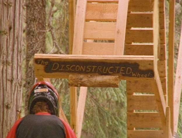 I remember hearing that the hub for the Disconstructed Wheel was machined by Sam's dad as a high school grad present.  Screen cap from NWDIII.