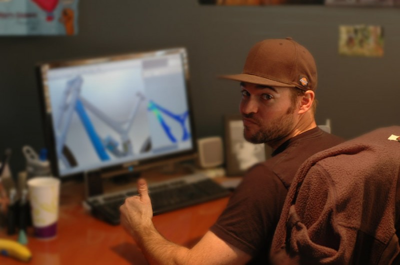 3Kyle working on some 3D modeling of the TR450