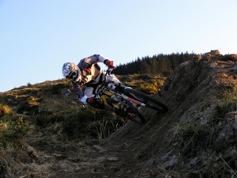 Pinned in the berm