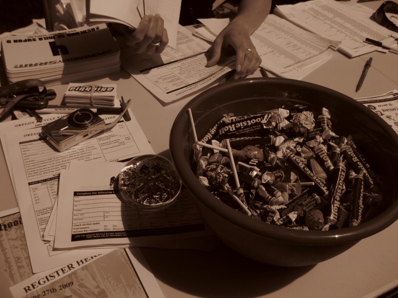 Sometimes racing is a bowl of candy.