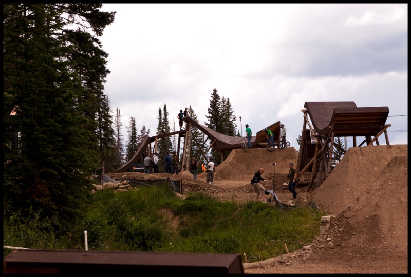 Upper features on the course.