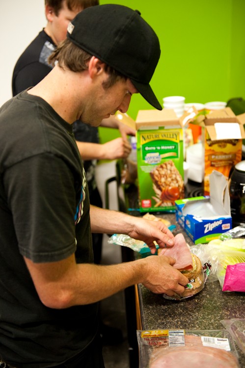 Making sandwiches