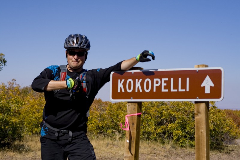 Into the Kokopelli trail.