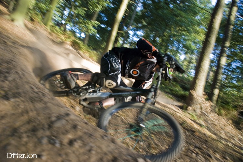Aaron ain't afraid to get on his bike and lead by example