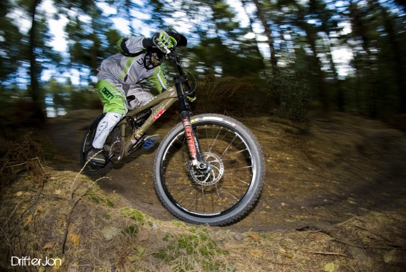Me hitting the Berm