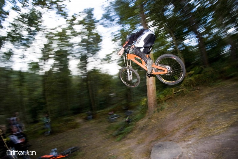 Elliot Machin doing a huge road gap with a missing lip