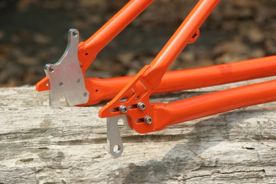 Totally redesigned horizontal dropouts to an adjustable vertical dropout.
