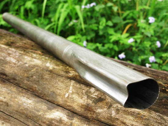 4130 CROMOLY Hydro-formed down tube.