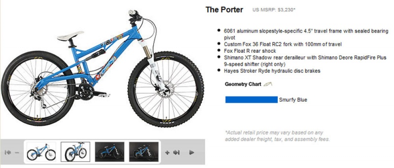 Greg's personal bike will vary in spec.