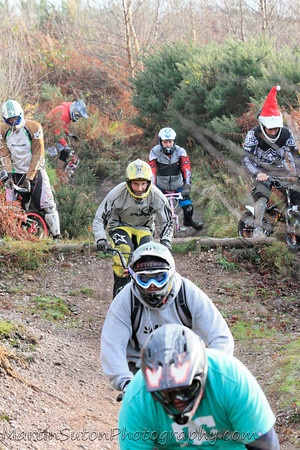 The log drop after the berm