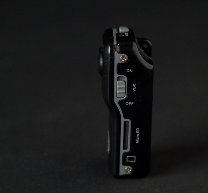 Sound activation controls and Micro SD card slot