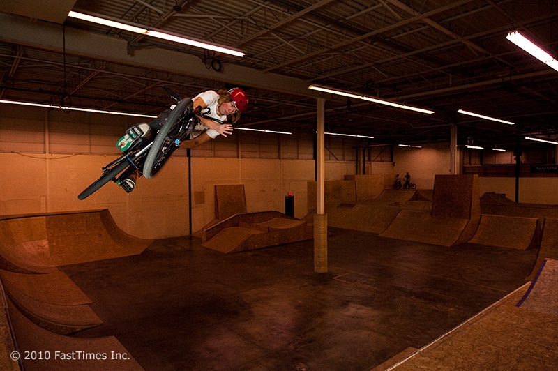 Barspin on quarter to bank transfer - Marc Landry Photo