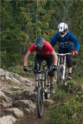 A Guide Leads Blind Bobby Through The Rock Gardens Of Canada.- photo by Matthew Mallory