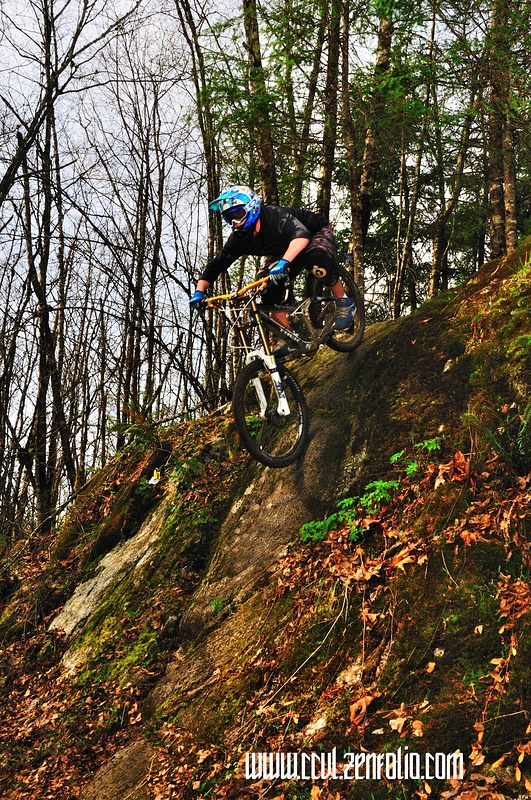 Recent trail agreements in Squamish means marketing can proceed without concerns  <br> regarding legitimacy. Rider: Chris Ashton. Image: Chris Van Luven