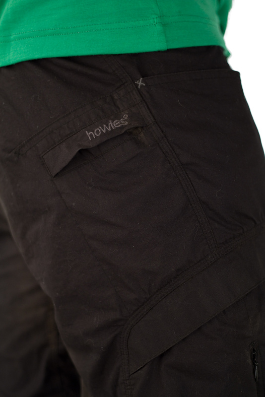 The rear pocket is small enough to make putting a wallet in it quite difficult