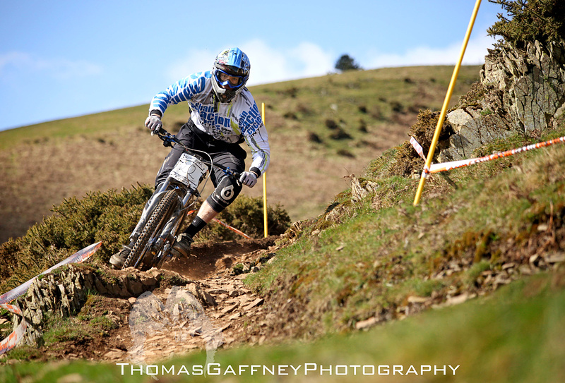 Matt getting the job done at Moelfre with a superb win
