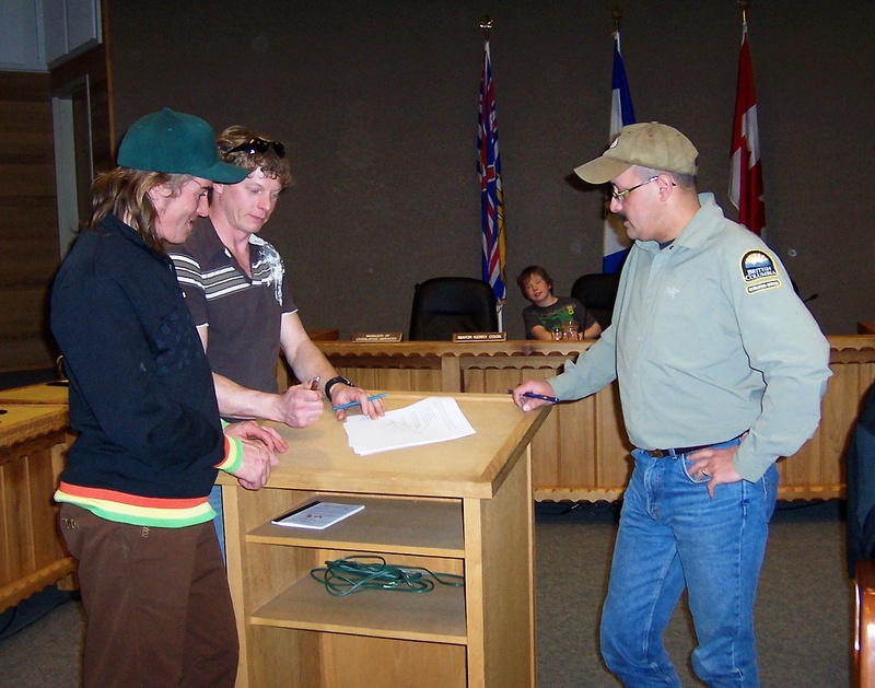 Williams Lake Trails Partnership signed into reality.