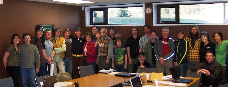 The dedicated folks in Williams Lake that made the new trail agreement with the Ministry of Toursim, Culture and the Arts possible.