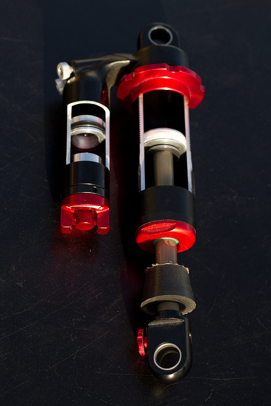 Cut away of the Dueler shock