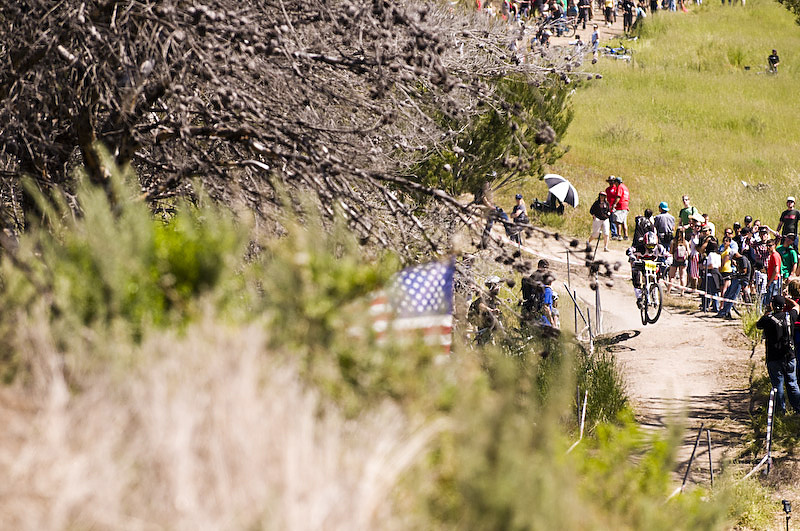 Nearing the last bunch of riders, the crowds picked it up a notch.