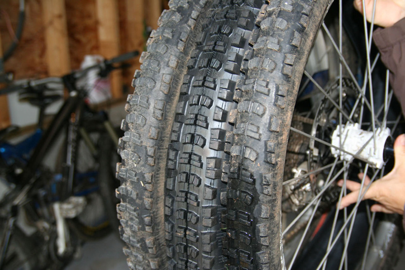 Brand SX in the middle with season old tires on each side