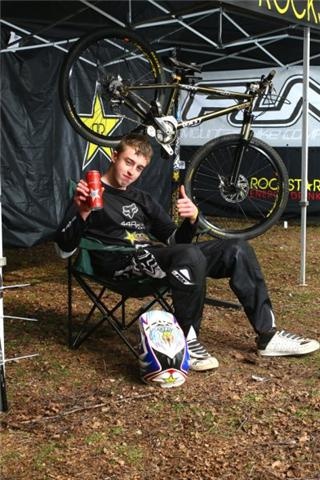 Jack with his favourite can of pop