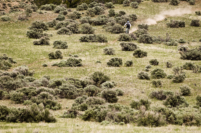 Ross picked rock, James picked scissors. Ross got to pick cactuses from his tires first.