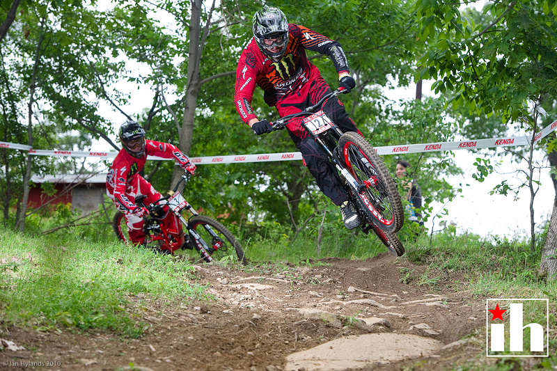 Brendan and Troy doing some hot laps