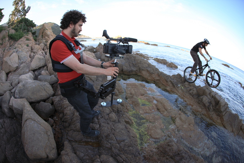 Video camera filming Vittorio Brumotti