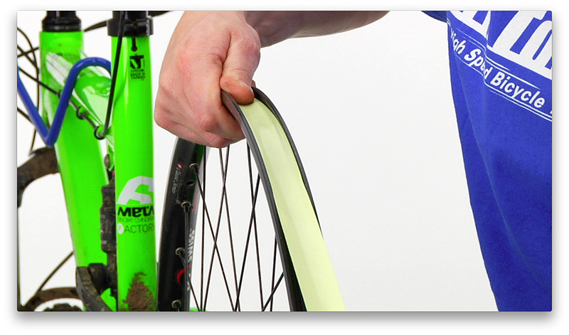 1:11 mark - Pull rim tape very taunt as you apply it to the rim bed