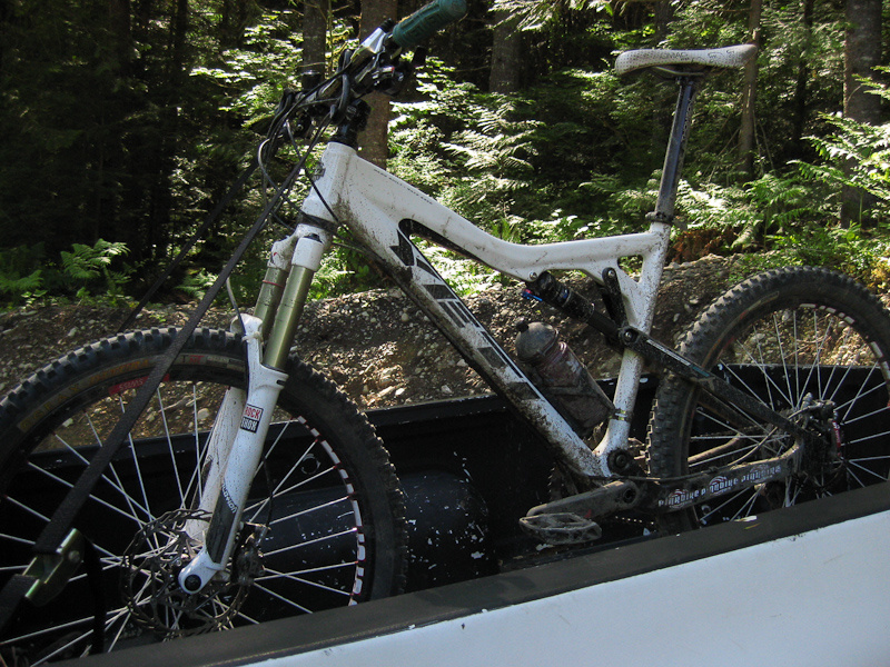 Trusty steed in need of a shower of its own.
