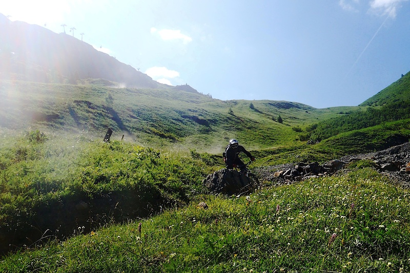 Hitting the scenic singletrack