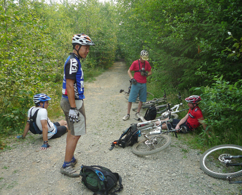 Finally at the top of the climb!