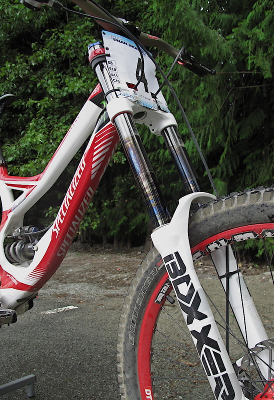 I was amazed at just how stiff Brendan's suspension is on his race bike, I knew it had to be much<br /> stiffer than a chump like me would ride, but I had no idea. The lines that top riders can take<br /> and the speed at which they do it means that their suspension has to be run in a way to keep them<br /> in control. Listen to the audio to hear his take on it.