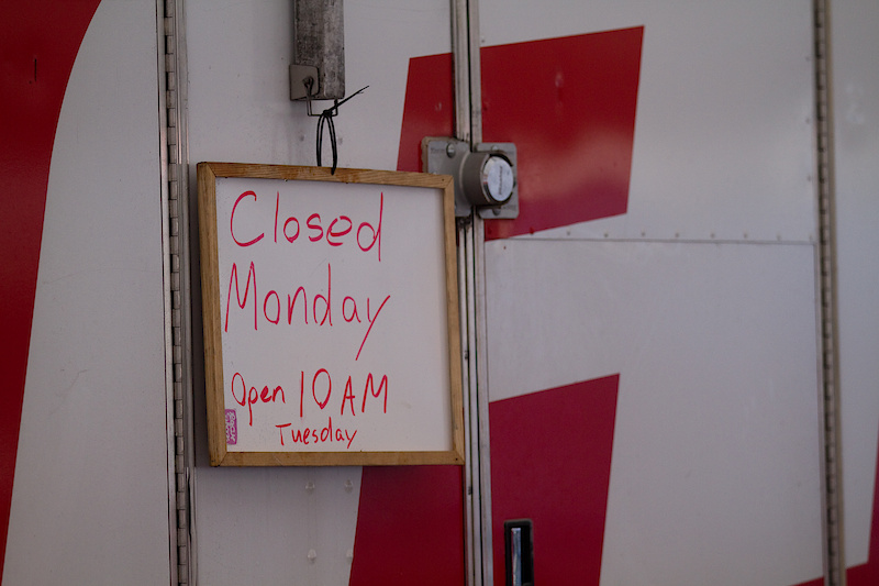 Most of the pits were closed to the public