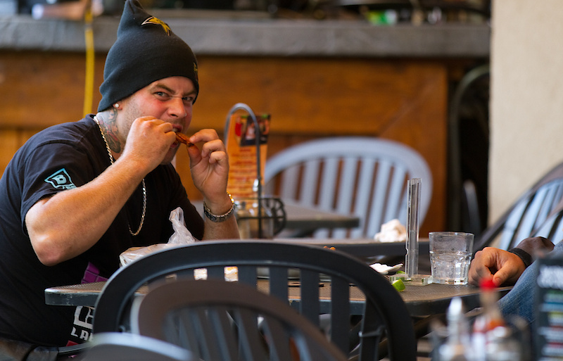 Jordie Lunn made it out to Crankworx and looks hungry