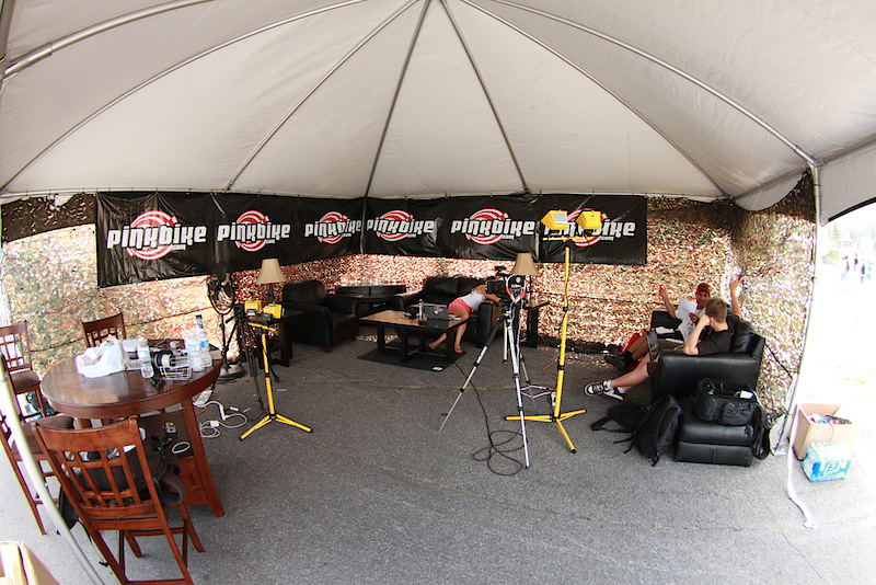 Pinkbike HQ at World Champs