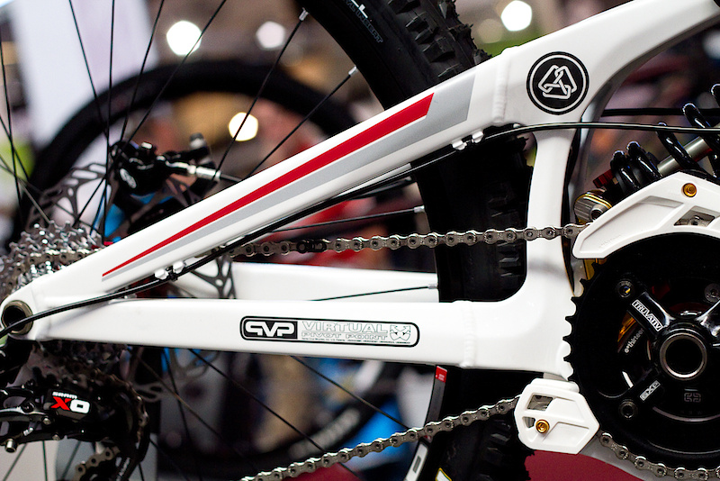 The guys at Santa Cruz felt that their current Driver 8 aluminum rear end could actually be made lighter than a carbon version, so that's what they did. They didn't simply want to use carbon for the swingwarm just because the front triangle uses it, but only if there was going to be an advantage, which there wasn't. Makes sense to me.