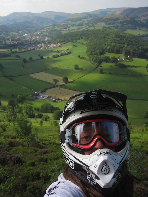 High above Welsh farms