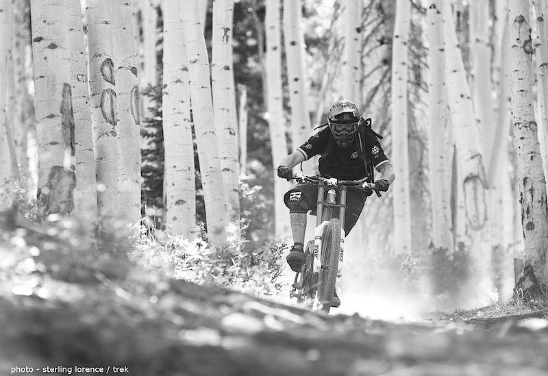 Now we're talking. I'm sure you've all had that one section of trail that will stick in your head forever. You're looking at mine. Surrounded by aspens and riding a bit over my head, you get a glimpse into my personal heaven with this picture.