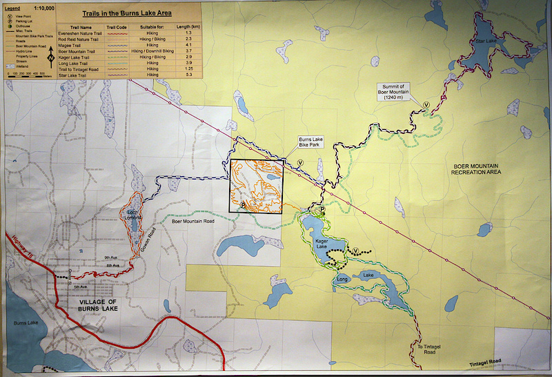 Boer Mt Map - also available at the Tourist Center