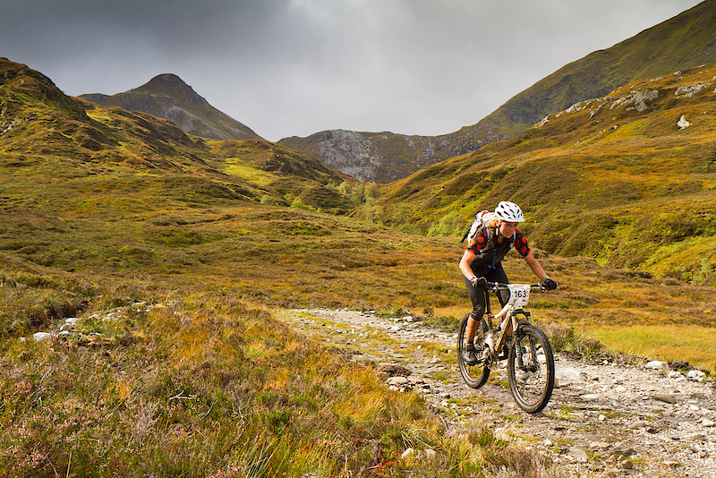 MTBcut rider Hannah Barnes out in the Mountains