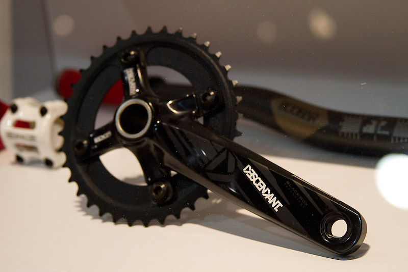 The new Descendant cranks use Truvativ's first DH specific GXP bottom bracket in both 68/73 and 83 mm lengths that is designed to handle the abuse that full time racers can dish out. There were quite a few comments regarding the lack of steel pedal inserts in the new arms, but SRAM's Anthony Medaglia lets it be known that by using strong 7050 alloy instead of a softer material, they were able to not require inserts. More information can be found in the audio below.