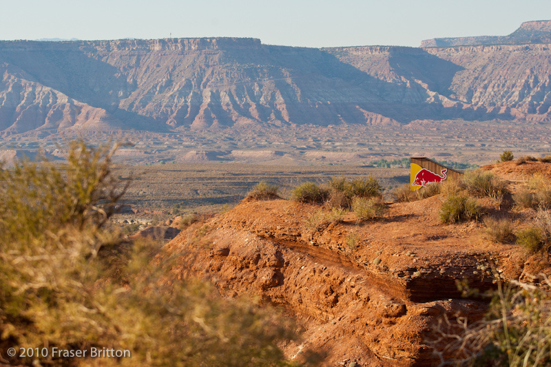 The views do NOT suck. The drive in does though. Over 4 miles of rugged dirt road. Spectators will have to walk or ride in, no vehicles allowed. I would happily walk in naked and with no shoes or sunblock to see these guys do what they do best. Sure, the scorpions may get me on the way out, but at least I'd die a happy man. Can you guys make out the road winding up the mesa in the distance? It goes to a privately owned rocket testing site, don't mess around here or the black unmarked helicopter will come out to investigate. No Joke.
